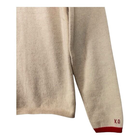 Frances Valentine Sweater Womens Size XS Spencer Crewneck XO Oatmeal Orange - Picture 16 of 16